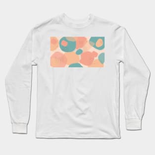 Abstract Organic Hand-Drawn Pattern Long Sleeve T-Shirt